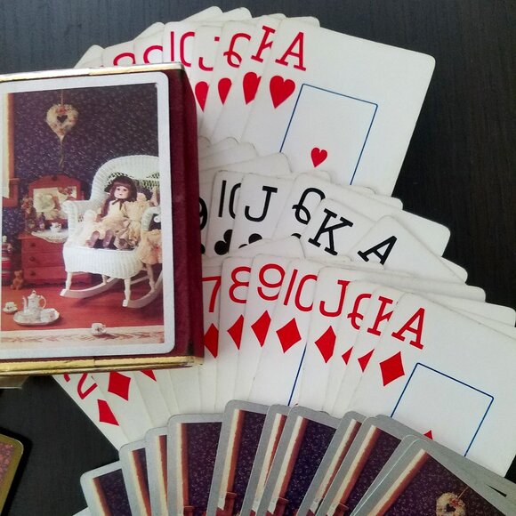 Vintage Ladies Dance Doll Tea Playing Cards Congress Designer Series Double Pack - Picture 8 of 11